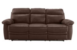 Collection New Paolo Large Power Recliner Sofa - Chocolate